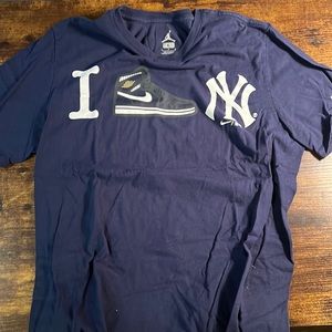Jordan Re2pect Blue Yankees Tee